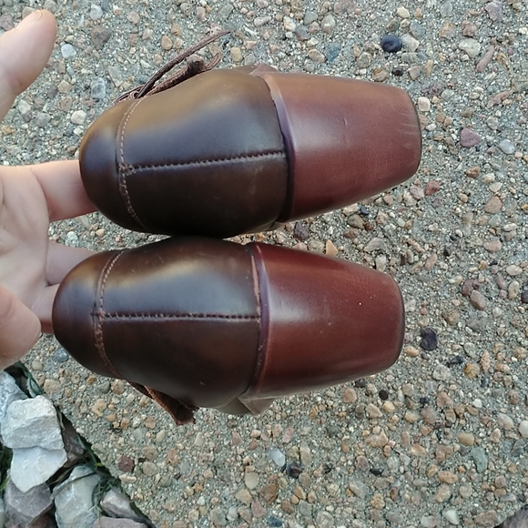 Naot brown leather Mary Jane strap heeled shoes women's 6 - Picture 10 of 10